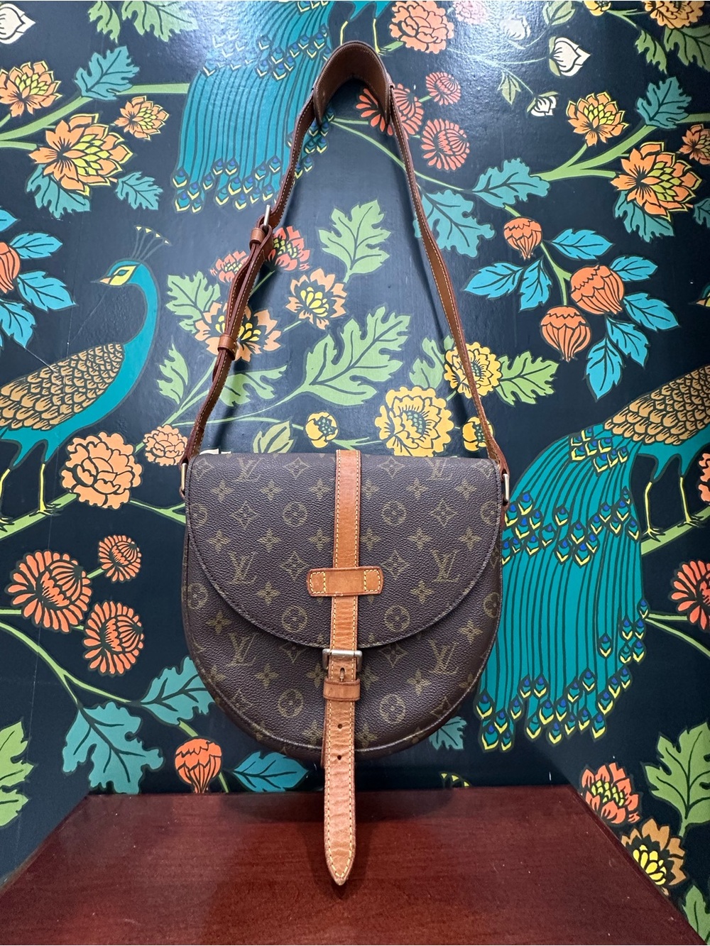 Louis Vuitton Vintage Chantilly PM Monogram Crossbody Saddle Bag France COA - Picture 4 of 15